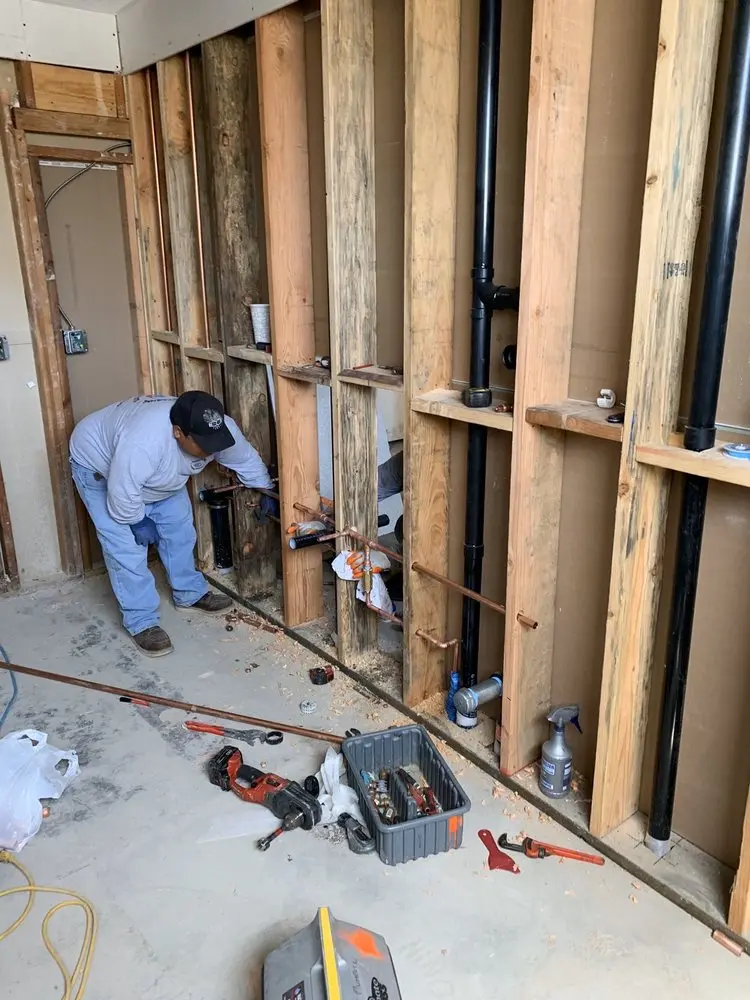 Commercial rough-in plumbing for Gas Line Repair in Penrose